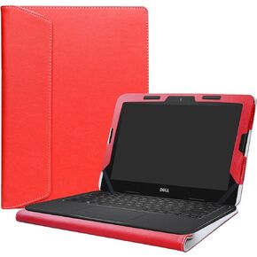 Alapmk Protective Case for 11.6" Dell Chromebook 11 5190 3100 3110/Chromebook 5190 3100 3110 2-in-1 Education/Latitude 11 2-in-1 3190 3189 Education/Inspiron Chromebook 11 2-in-1 3181 Laptop,Red