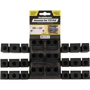 حوامل StealthMounts لجهاز DeWalt TSTAK (3 عبوات) | نظام التثبيت على الحائط T-STAK | شريحة متزايدة