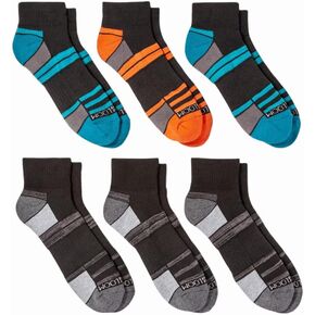 Fruit of the Loom mens Breathable Performance Cushioned - 6 Pair Pack Sock, Teal Assorted, 12 US