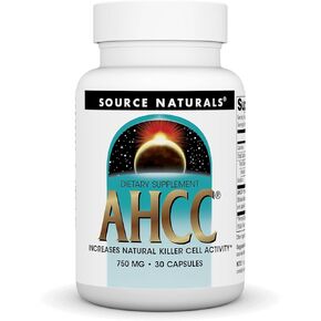 Source Naturals AHCC 750 mg Increases Natural Killer Cell Activity* - 60 Capsules