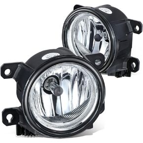 DNA MOTORING FL-ZTL-373-CH Pair of Fog Lights Compatible with 13-15 Accord / 13-21 Civic / 19-20 HR-V / 15-20 Fit, Clear Lens
