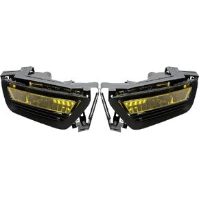 KUAFU Pair Fog Light Lamps Compatible with 2013-2015 Honda Accord Sedan Replace for 33900T2AA01 33950T2AA01 HO2593132 HO2592132 W/Switch Assembly Driver & Passenger Side - Clear Lens