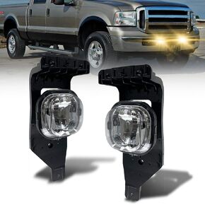 LED Fog Lights Assembly Replacement for 2005 2006 2007 Ford F250 F350 F450 F550 Super Duty and 2005 Excursion (LED)