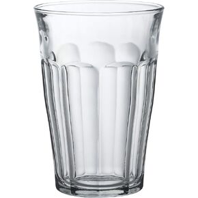 Duralex Tempered Glass, Made In France Picardie Clear Tumbler, Set of 6, 12.62 oz.