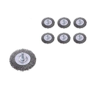 6-Pack Multi-Purpose Wire Wheel Brush for Drills with 1/4" Hex Shank - Ideal Drill Attachments for Cleaning, Grinding, and Twisting Wire