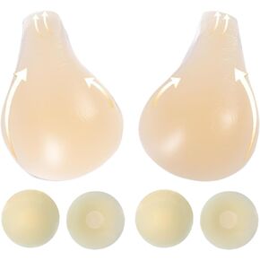 Sticky Bra,Invisible Silicone Backless Strapless Bra,Adhesive Bra for Women,Invisible Bra with 2 Pair Nipple Covers