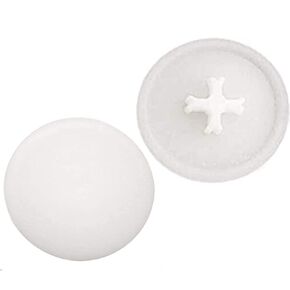 200pcs White Plastic Screw Cap Covers Decoration Tapping Screw Cover Plastic Screw Hole Covers for Phillips Screw