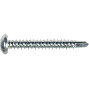 The Hillman Group 71005 10 X 1-Inch Pan Head Square Drive Self Drilling Screw, 100-Pack , zinc