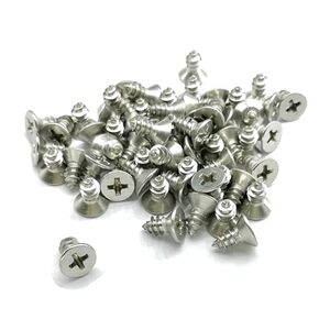 M3x16mm Flat Head Wood Self Tapping 304 Stainless Steel Screw Phillips Head Self Drilling (100 Pcs)