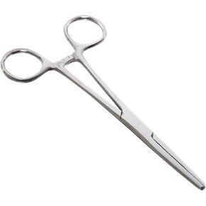 TAMSCO Rankin Kelly Forceps Straight 6.25-Inch, Extra Long Clamp Curved, Surgical Stainless Steel, 6.25-Inch, Locking Ratchet, Screw Joint, Serrated Curved