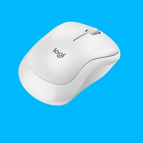 ماوس بصري لاسلكي صامت M220 من لوجيتك، تتبع بصري متقدم، تصميم مريح، عمر بطارية يصل إلى 18 شهرًا (910-006125) - أبيض فاتح (متجدد) in Saudi Arabia