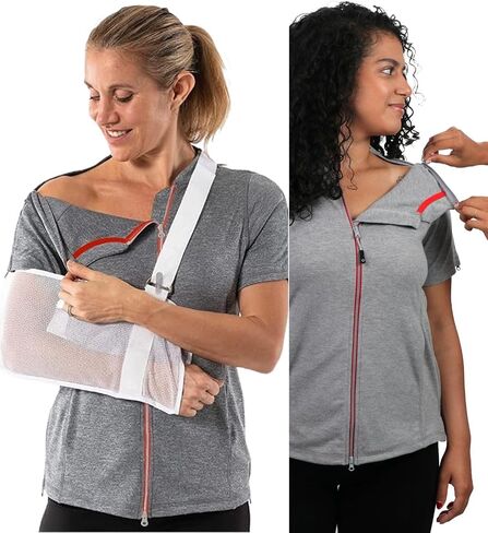 Reboundwear Post Shoulder Surgery Shirts | Chemo Clothing | Women Short Sleeve Shirt in Saudi Arabia