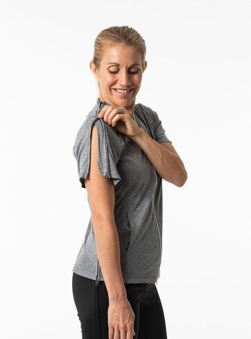 Reboundwear Post Shoulder Surgery Shirts | Chemo Clothing | Women Short Sleeve Shirt in Saudi Arabia