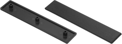 MECCANIXITY 10Pcs Standard Plastic Rectangle Aluminum Extrusion End Cap Black Hole Dia 7.2mm 120x40mm for Trolley, Fish Tank Rack, Storage Rack in Saudi Arabia