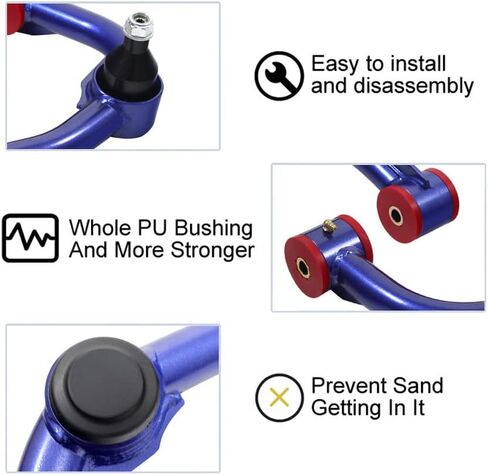 BST BSSP Pair 2"-4" Lift Front Upper Control Arms for f150 UCA Compatible with 2004-2020 Ford F-150 2WD 4WD w/PU Bushings Tubular Suspension Lift Kits in Saudi Arabia