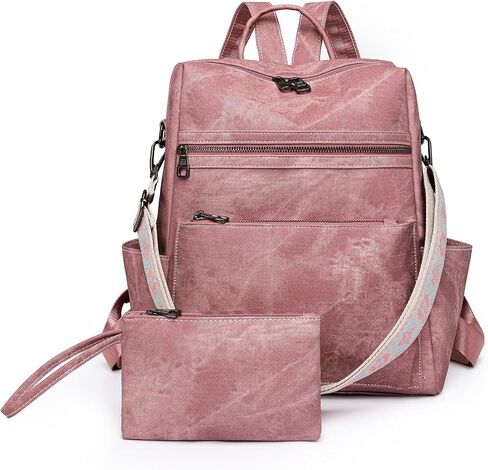 Women's Fashion Backpack Purse Multipurpose Large Capacity Travel Handbags Convertible Bag Black in Saudi Arabia