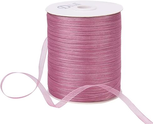 KISSITTY 500 Yards 1/4" Sheer Organza Ribbon Craft Decorative Ribbon Aquamarine Gift Wrapping Ribbons for Wedding Party Holiday Home Garment Decorations Floral Bouquets Bows Crafts Ornaments in Kuwait