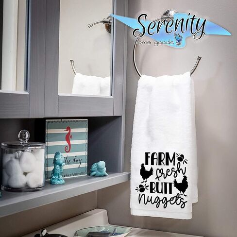 استمتع بديكور حمام المطبخ الريفي في The Little Things Fall Farmhouse | منشفة يد من قماش تيري المزخرف | اكسسوارات موضوع المنزل خمر | طبق الشاي خرقة in Kuwait