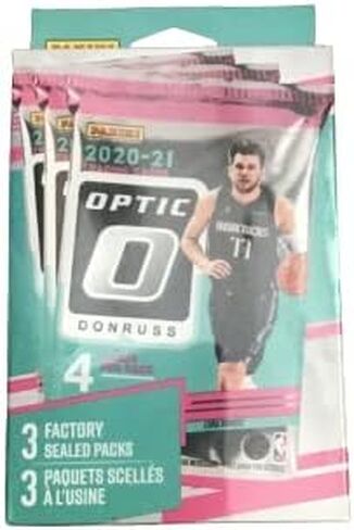 صندوق شماعات كرة السلة البصري Donruss 2020-21 - يحتوي على 3 عبوات مختومة - 4 بطاقات في كل عبوة in Kuwait