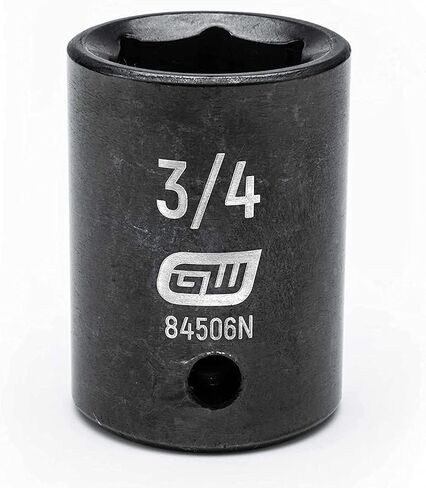 GEARWRENCH 1/2" Drive Standard Impact SAE Socket 3/4", 6 Point - 84506N , Black in Saudi Arabia