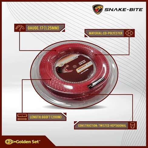 Tennis Snake-Bite Polyester Tennis String in Saudi Arabia