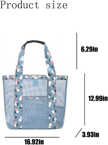 Beach Tote Bag, Mesh Beach Hobo Bag, Pool Bag, Foldable Women Beach Shoulder Bag for Beach Shopping Travel Picnic Vacation in Saudi Arabia