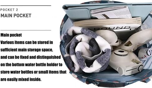 حقيبة حمل الشاطئ، حقيبة هوبو شبكية للشاطئ، حقيبة حمام سباحة، حقيبة كتف شاطئ نسائية قابلة للطي للتسوق على الشاطئ والسفر والنزهة والعطلات in Kuwait