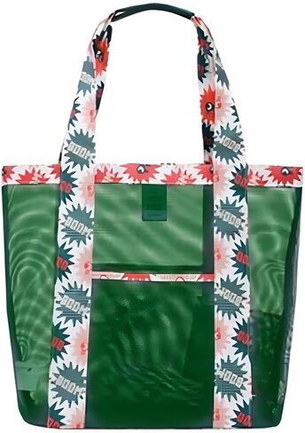 حقيبة حمل الشاطئ، حقيبة هوبو شبكية للشاطئ، حقيبة حمام سباحة، حقيبة كتف شاطئ نسائية قابلة للطي للتسوق على الشاطئ والسفر والنزهة والعطلات in Kuwait