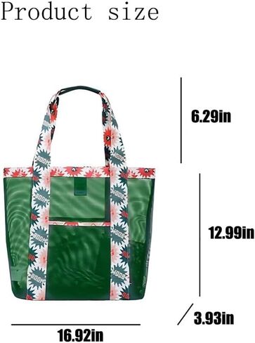 حقيبة حمل الشاطئ، حقيبة هوبو شبكية للشاطئ، حقيبة حمام سباحة، حقيبة كتف شاطئ نسائية قابلة للطي للتسوق على الشاطئ والسفر والنزهة والعطلات in Kuwait