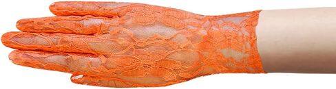 Flower Pattern Women's Lace Gloves Wrist Length in Kuwait