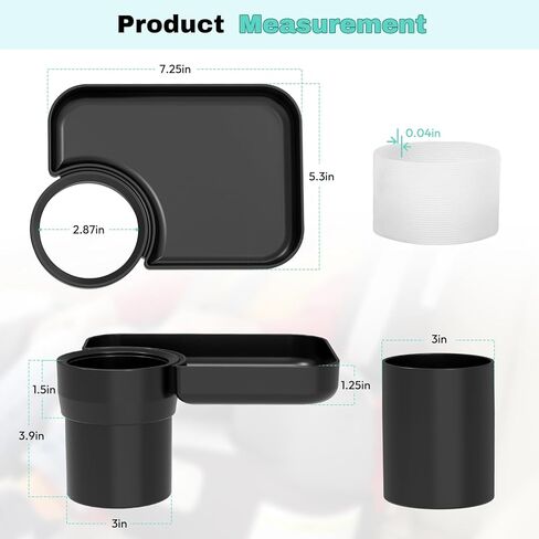 صينية مقعد السيارة للسفر للأطفال، قم بتحويل حامل الأكواب الخاص بك إلى صينية للاستخدام مع مقاعد السيارة، الداعم، عربة الأطفال وفي أي مكان به حامل أكواب، أساسيات رحلة الطريق للأطفال الصغار للوجبات الخفيفة والترفيه in Kuwait