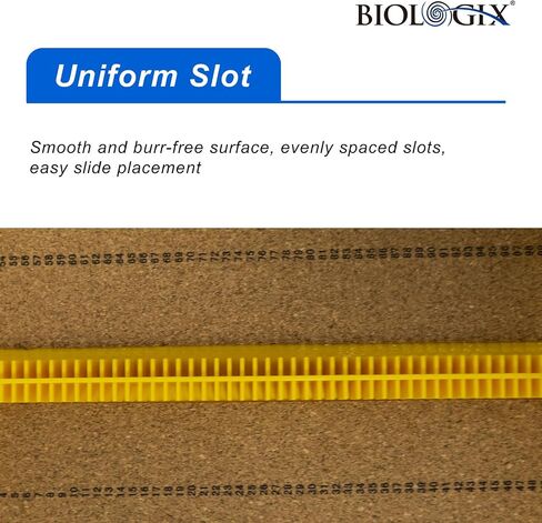 5PCS Microscope Slide Storage Box, 100-Place Plastic Microscope Slide Holder with Foam Liner for 25mm × 75mm Microslide, Assorted Colors in Saudi Arabia