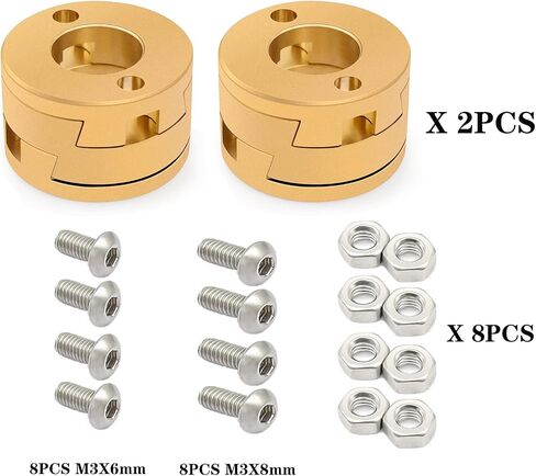 1-Pack Ender 3 Oldham Coupling Coupler لترقية Ender 3 Pro V2 CR-10 CR-10S Pro 3D S4 S5 Printer Z Axis T8 الرصاص المسمار Hotbed Advoid اختلال شعاعي (1-Pack، for Ender 3) in Kuwait