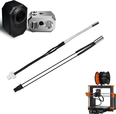 عدة لـ Prusa MK4 - Origin Prusa 24V 40W خرطوشة التدفئة وكتلة السخان وملحقات جورب السيليكون in Kuwait