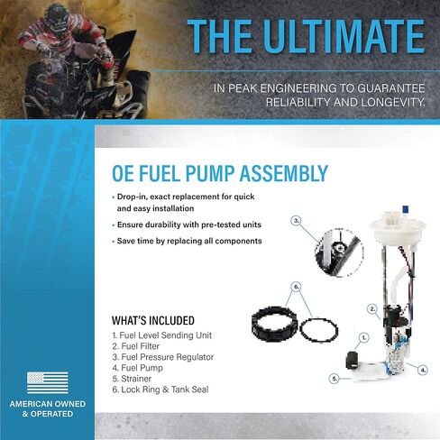 QFS OEM In-Tank Fuel Pump Replacement for Polaris GEM, Ranger 1000 XP All Options, Ranger 1000 XP Mud, Ranger 570, Ranger 900, Ranger Crew 1000, Ranger Crew 570, 2013-2019, OEM 2204852, 2521307 in Saudi Arabia