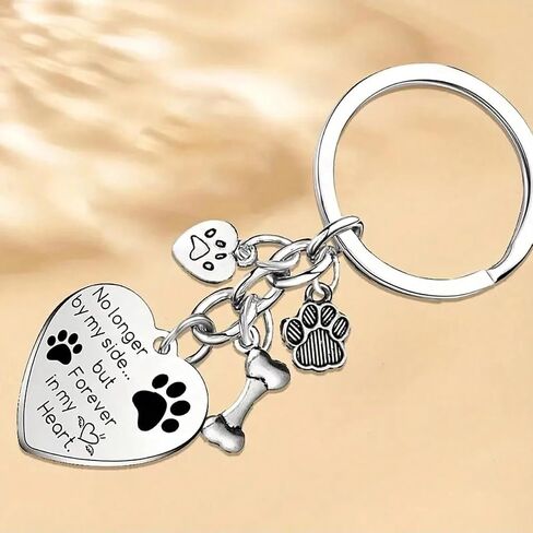 Akasuzo Personalized Dog Memorial Keychain, Custom Keychain with Picture Pet Memorial Gifts, Custom Dog Keychains with Text in Saudi Arabia