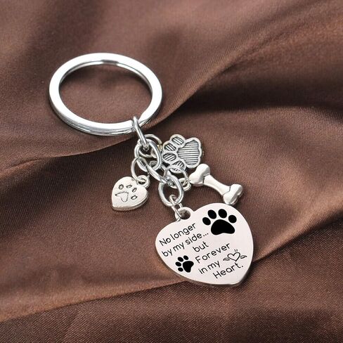 Akasuzo Personalized Dog Memorial Keychain, Custom Keychain with Picture Pet Memorial Gifts, Custom Dog Keychains with Text in Saudi Arabia