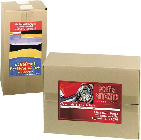 Avery Printable Shipping Labels with Sure Feed, 4.75" x 7.75", White, 50 Blank Mailing Labels (6876) in Saudi Arabia