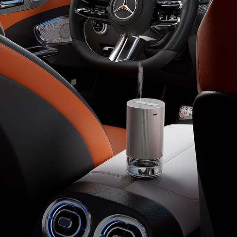 Waterless Diffuser for Essential Oil 100ml Nebulizer Battery Operated,Car Diffuser Super Quiet Cordless, Mini Scent Air Machine Aromatherapy Diffuser 1/2/3H/Continous 3 Mist Level for Home Cars Office in Saudi Arabia
