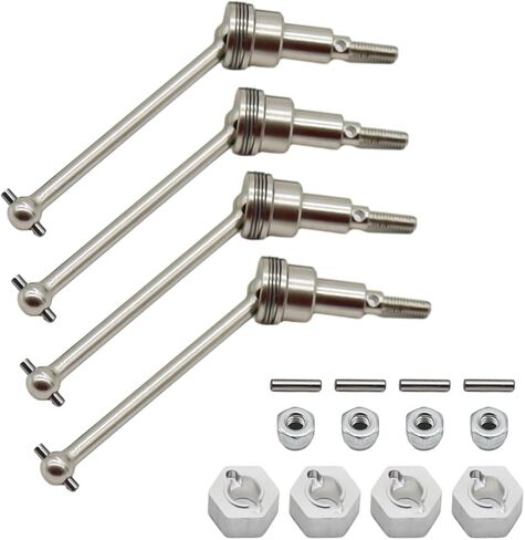 4pcs 1/18 Steel Front and Rear Axle CVD Shaft for 18859E 18858E 18857E Monster Trucks Stable Performance RC Car Accessories in Saudi Arabia