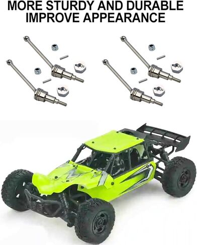 4pcs 1/18 Steel Front and Rear Axle CVD Shaft for 18859E 18858E 18857E Monster Trucks Stable Performance RC Car Accessories in Saudi Arabia