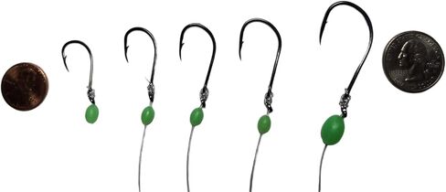 Berkley 5 Pack Hi-Low Rig - High Carbon Steel Octopus 1/0 to 6/0 Hooks for Surf or Deep Drop Salt Water Fishing - Made in USA in Kuwait