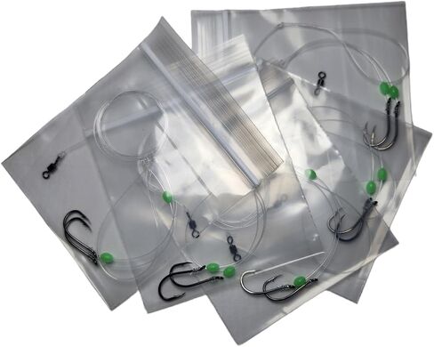 Berkley 5 Pack Hi-Low Rig - High Carbon Steel Octopus 1/0 to 6/0 Hooks for Surf or Deep Drop Salt Water Fishing - Made in USA in Kuwait