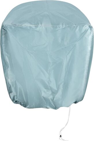 QWORK Outboard Motor Cover for Motor 50-115HP, Boat Engine Hood Cover, Heavy Duty 210D Motor Hood Cover, Waterproof Outboard Engine Cover, Grey in Saudi Arabia
