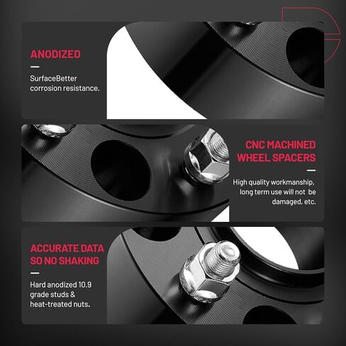 BDFHYK 5x127mm Wheel Spacers 2 inch Hubcentric Wheel Spacer Compatible with Ranger Jeep Wrangler JK Grand Cherokee WJ Commander XK,Forged 5 Lug Wheel Adapters 1/2X20 & 71.5 mm Hub Bore, Set of 4 in Saudi Arabia