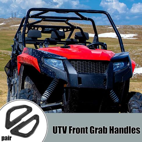 X AUTOHAUX 1 مجموعة مقابض أمامية من سبائك الألومنيوم UTV مجموعة المقبض لـ Can Am X3 & X3 Max أسود in Saudi Arabia