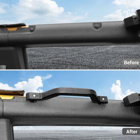 Hoolcar Front Roll Bar Grab Handles Metal Grip Handle Durable Handles Compatible with 2021-2023 Ford Bronco, Interior Accessories, 2PCs in Saudi Arabia