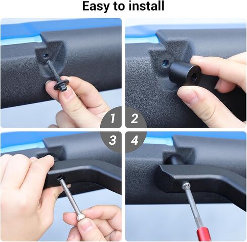 Hoolcar Front Roll Bar Grab Handles Metal Grip Handle Durable Handles Compatible with 2021-2023 Ford Bronco, Interior Accessories, 2PCs in Saudi Arabia