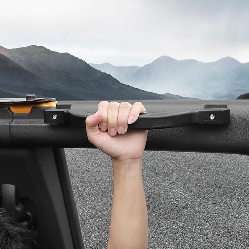 Hoolcar Front Roll Bar Grab Handles Metal Grip Handle Durable Handles Compatible with 2021-2023 Ford Bronco, Interior Accessories, 2PCs in Saudi Arabia
