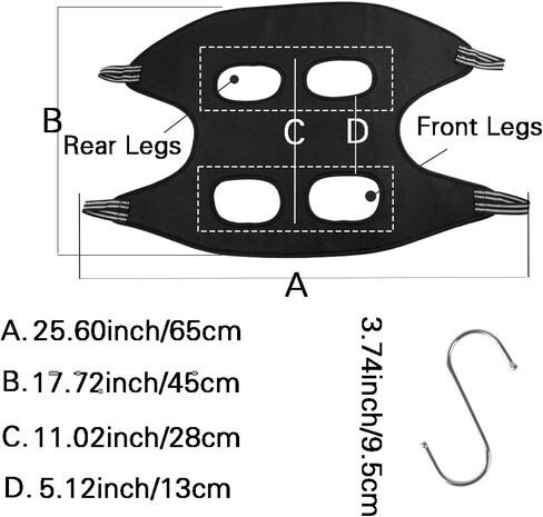Dog Grooming Hammock, Dog Hammock, Dog Grooming Supplies, Dogs Cats Grooming, Claw Care, Dog Grooming Sling for Nail Trimming/Clipping for Cats Dogs in Kuwait